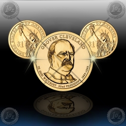 ZDA $1 (22th. President) 2012 P+D "Grover Cleveland"